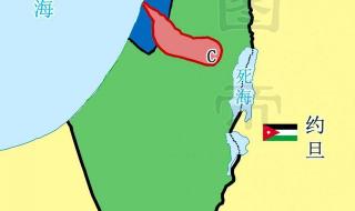 巴勒斯坦和以色列地图