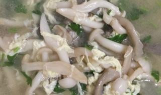 白玉菇肉片汤做法
